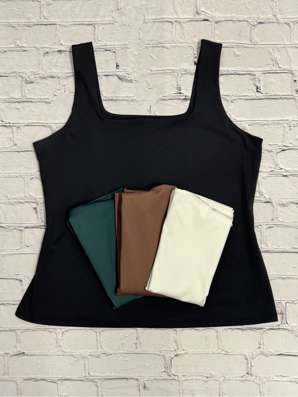 Set of 4 Nine West Square-Neck Tank Tops